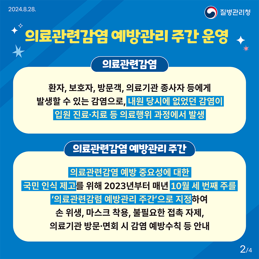 의료관련감염 예방·관리 주간 로고 공모전