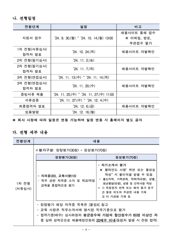 [코레일테크] 2024년 채용형 인턴 신입 채용(~10/14 13시 )