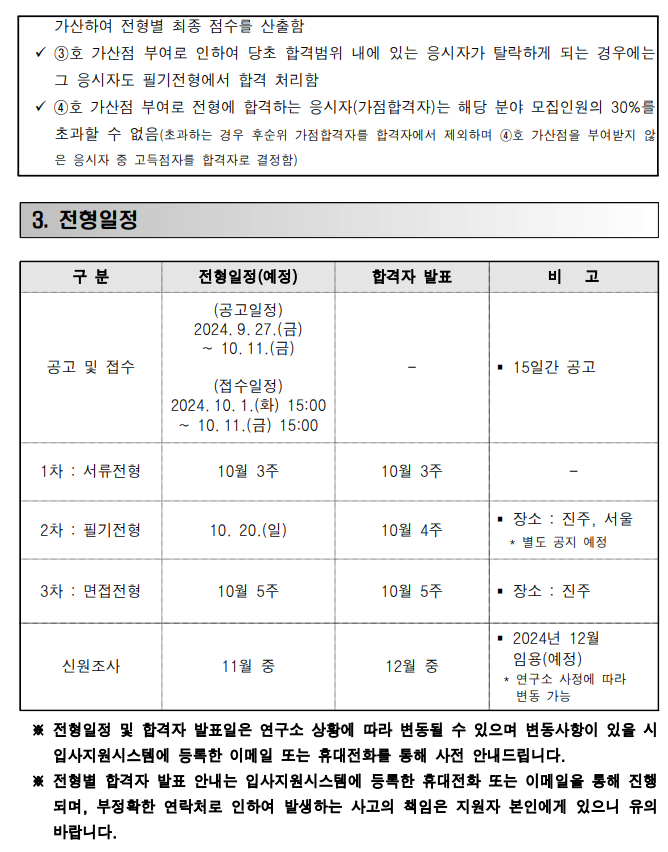 [국방기술진흥연구소] 2024년 하반기 정기채용 모집 공고(정규직)