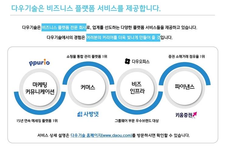 [다우기술] 기획/마케팅 신입 경력 채용