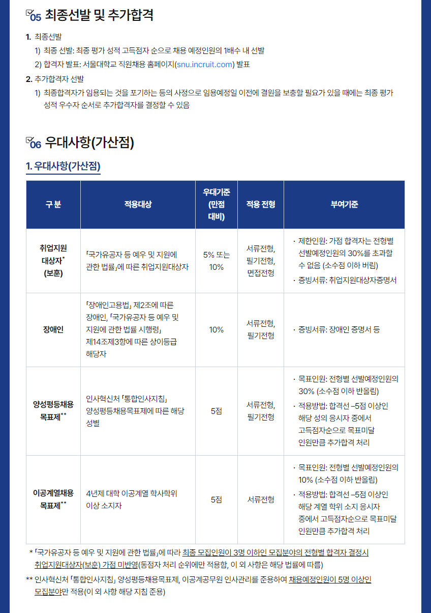 [서울대학교] 2024년도 하반기 직원 신규채용 공고