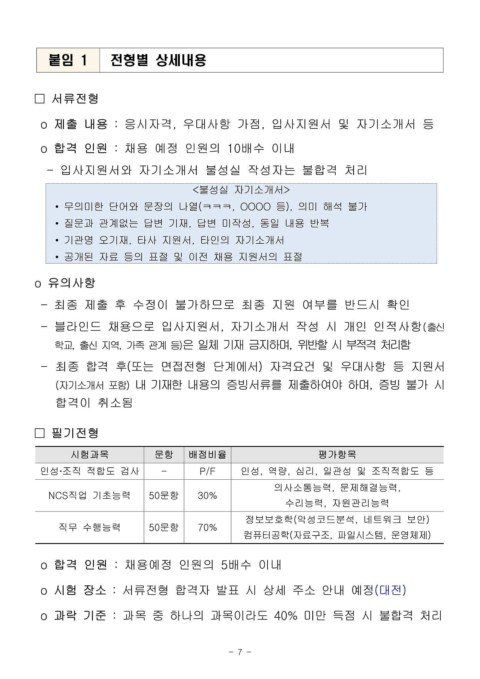 [한국인터넷진흥원] 2024년 채용형 청년인턴 직원 채용 (~10/17)