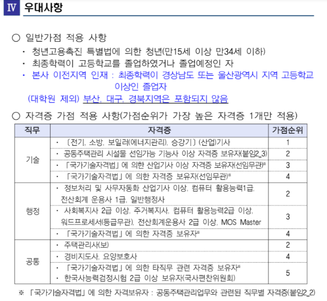 [주택관리공단] 인천지사 채용형 인턴(기술직) 채용 (~10/18)