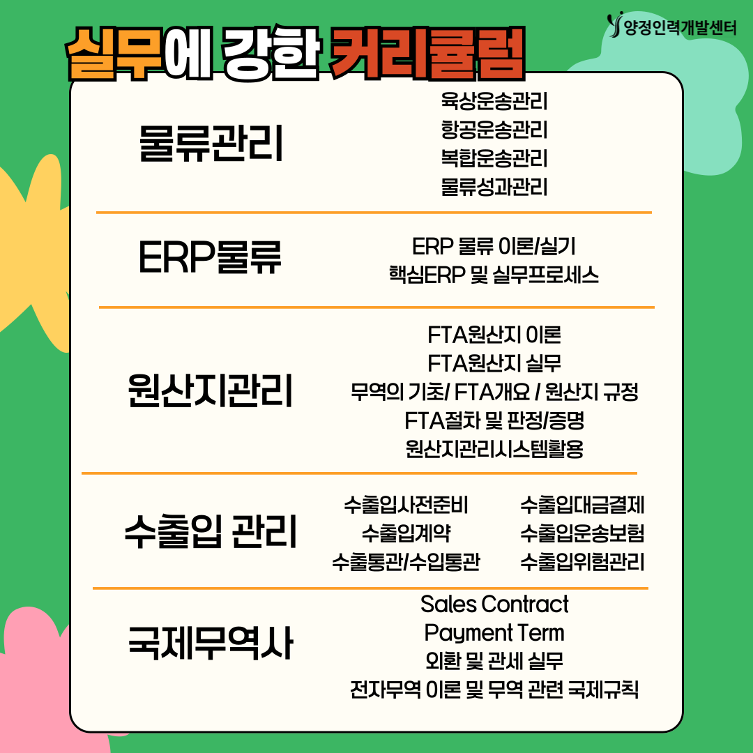 ★전액지원교육★ 2025 국제무역&무역영어&물류<< 자격증준비생 급구