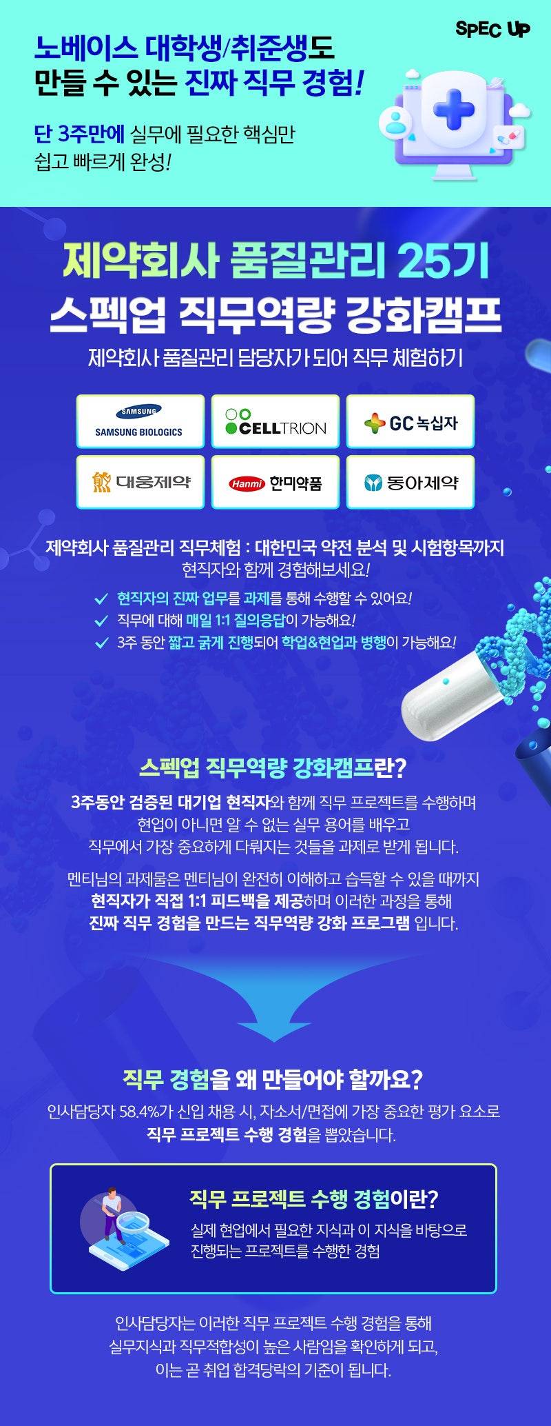 [스펙업 직무역량 강화캠프] 제약회사 품질관리 25기