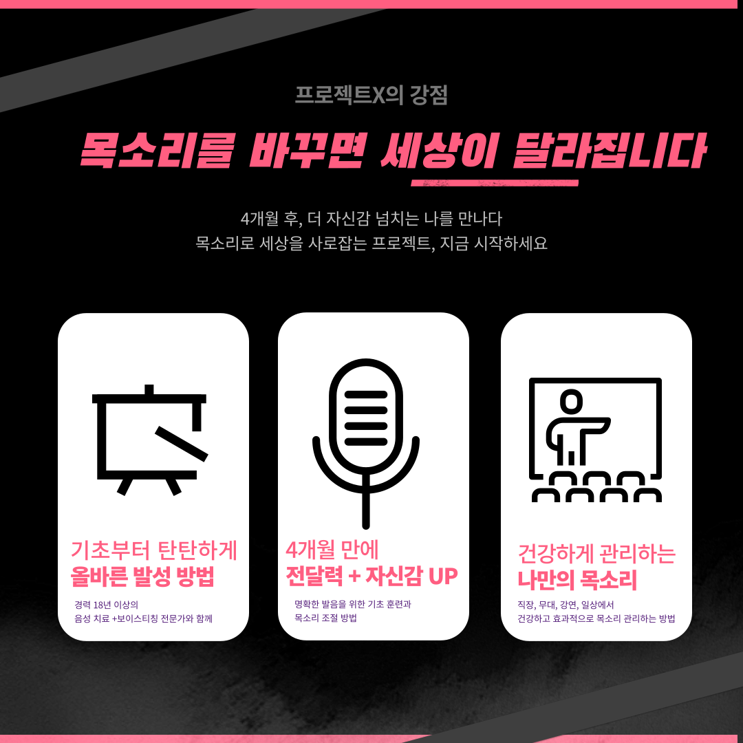 목소리는 당신의 첫인상, 이제 관리하세요