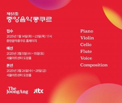 2025 제51회 중앙음악콩쿠르