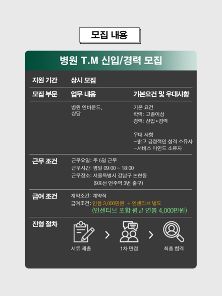 (주)프티스 병원콜센터상담원 모집 (정형외과, 비뇨기과, 성형외과 등 업계우대최고)