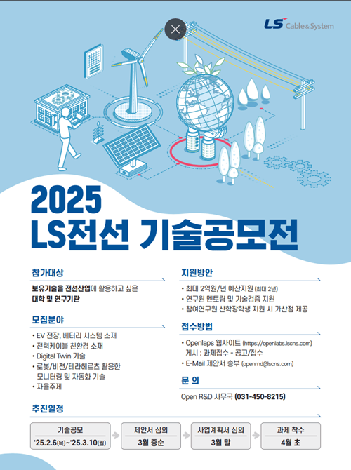 2025 LS전선 기술공모전