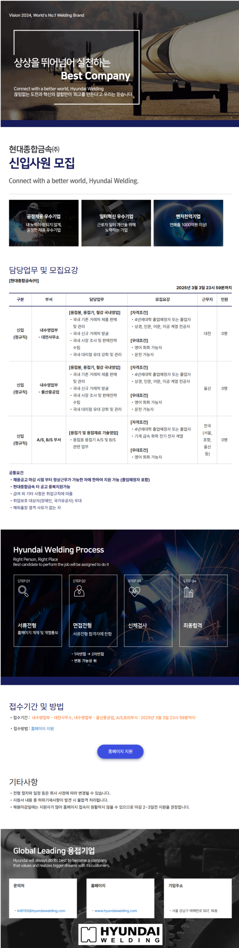 [현대종합금속] 신입사원 모집 (~03/03)