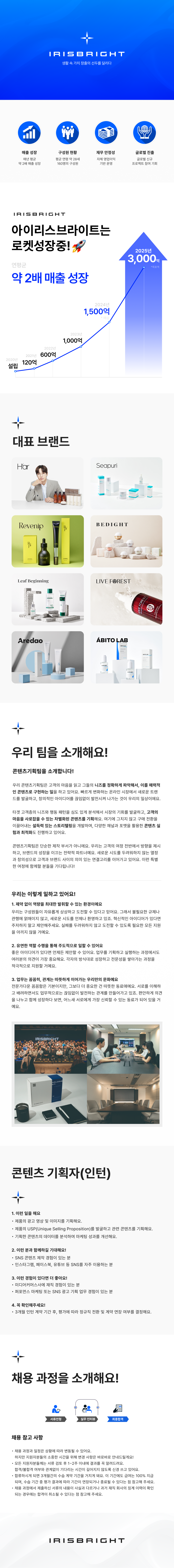 [아이리스브라이트] 콘텐츠 기획팀 / 콘텐츠 기획 인턴