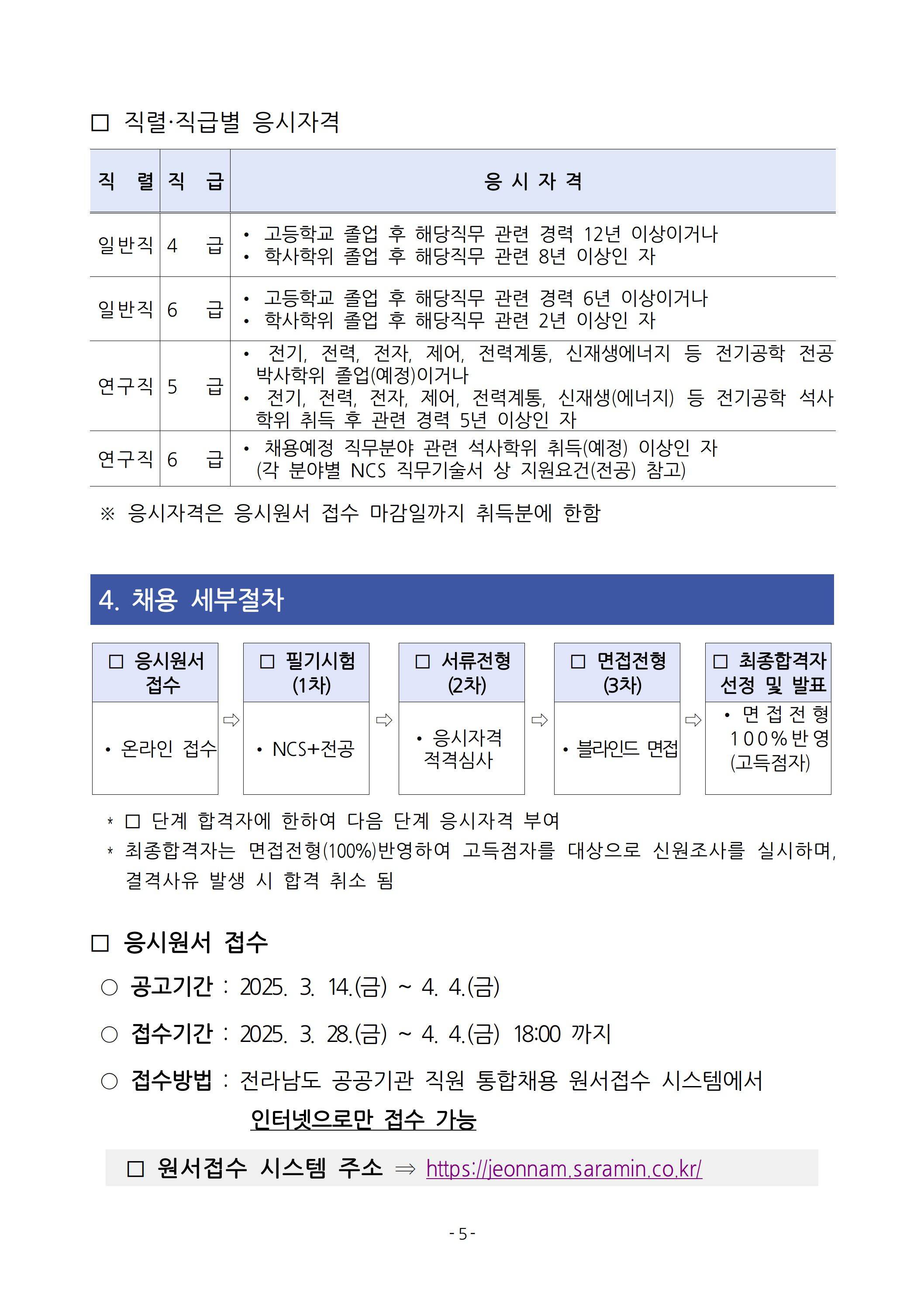 [녹색에너지연구원] 2025년 상반기 직원 채용 공고