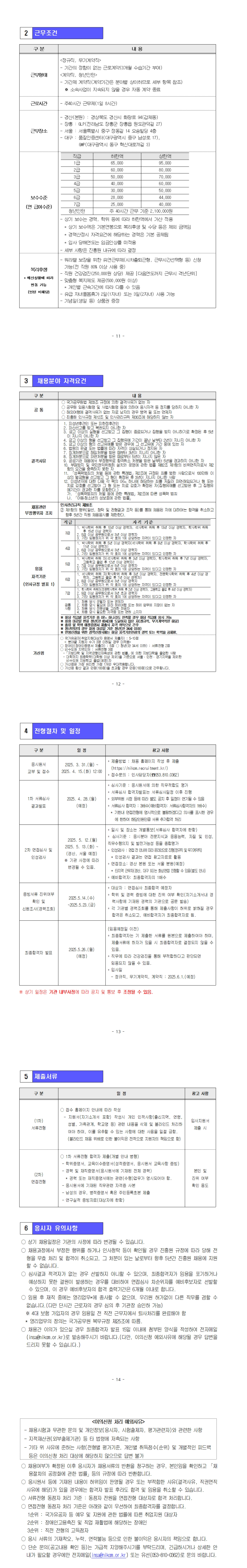 [한국한의약진흥원] 2025년도 제2차 정규직, 무기계약직, 계약직, 청년인턴 채용공고