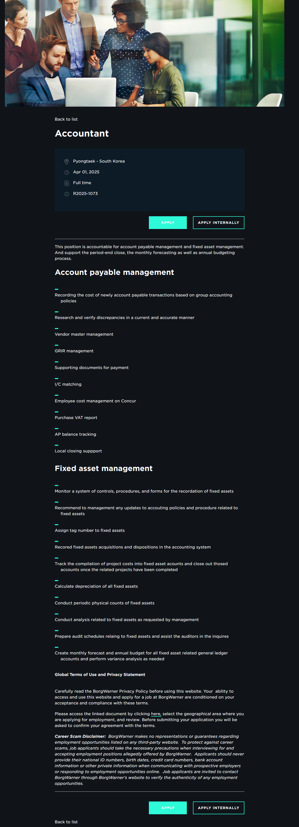 [BOGWARNER] Accountant