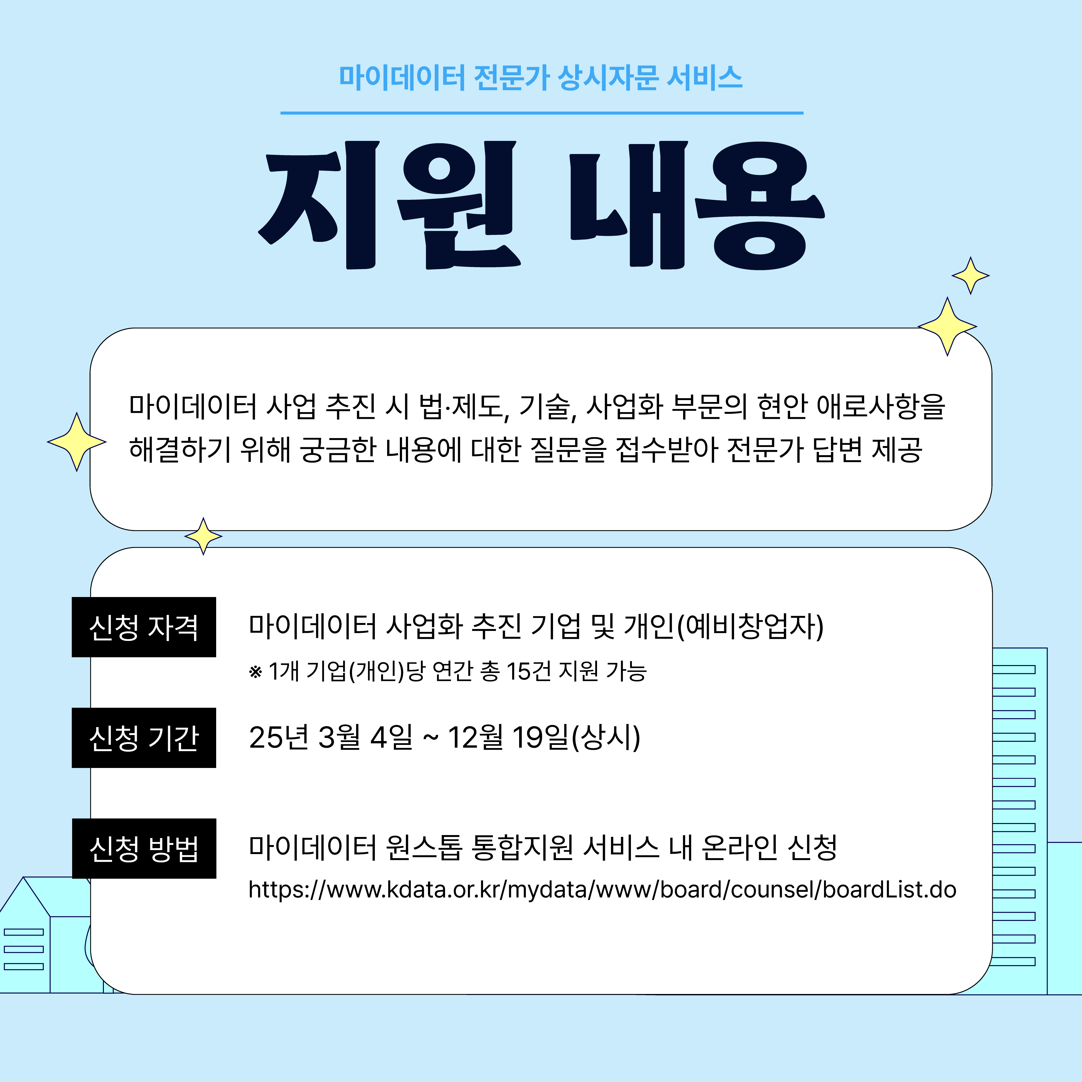 [한국데이터산업진흥원] 2025년 마이데이터 전문가 상시자문 서비스