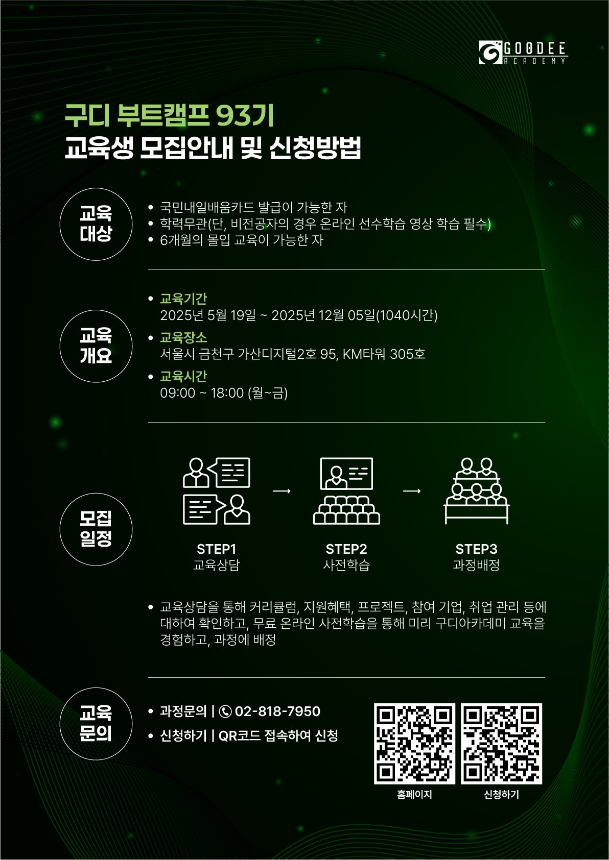 [전액국비지원] 클라우드(AWS) 활용 자바/스프링 개발 부트캠프 93기 (~05/19)