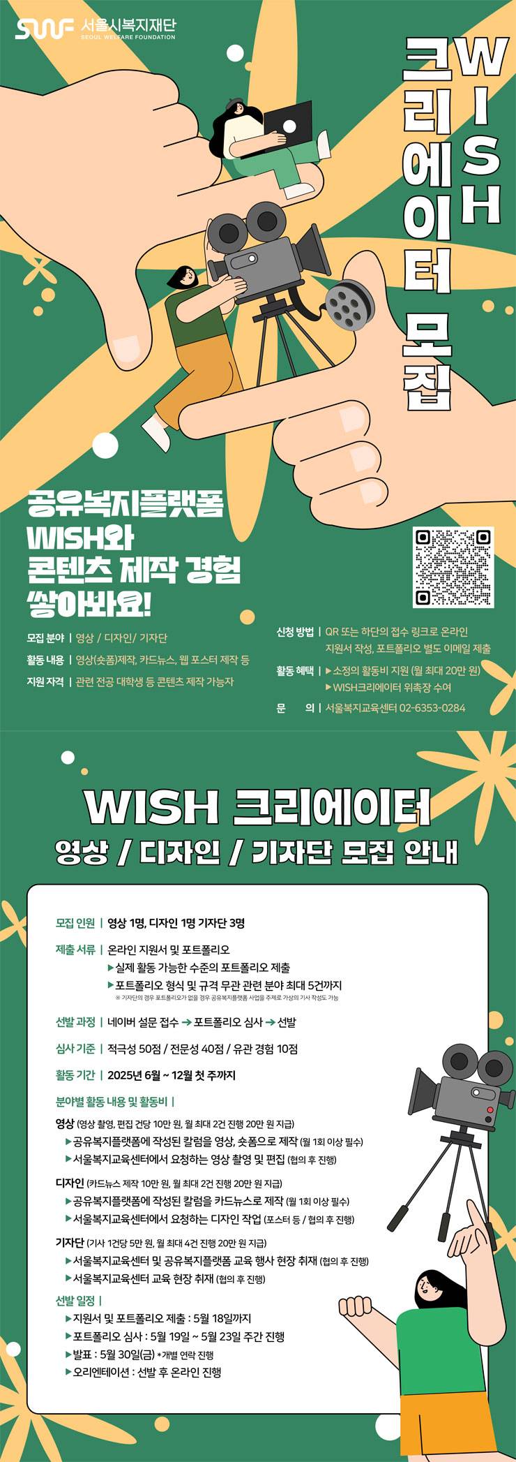 2025년 서울시복지재단 공유복지플랫폼 WISH 크리에이터 모집