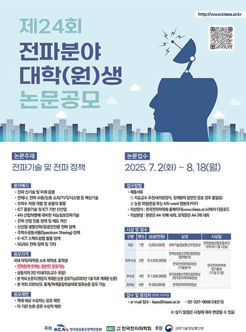 제24회 전파분야 대학(원)생 논문공모