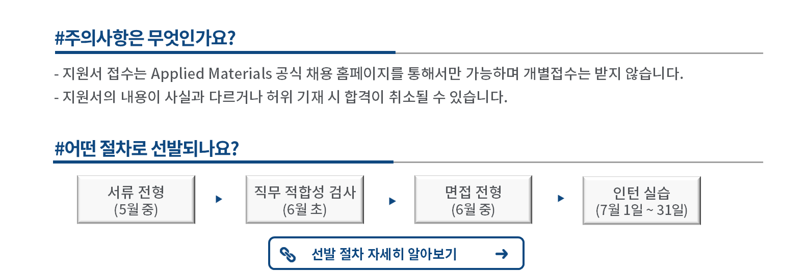 [어플라이드 머티어리얼즈 코리아] Applied Internship 채용 - 반도체 엔지니어(학사/체험형)