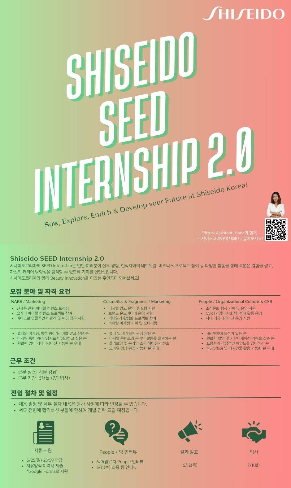 [Shiseido Korea] SEED Internship 2.0