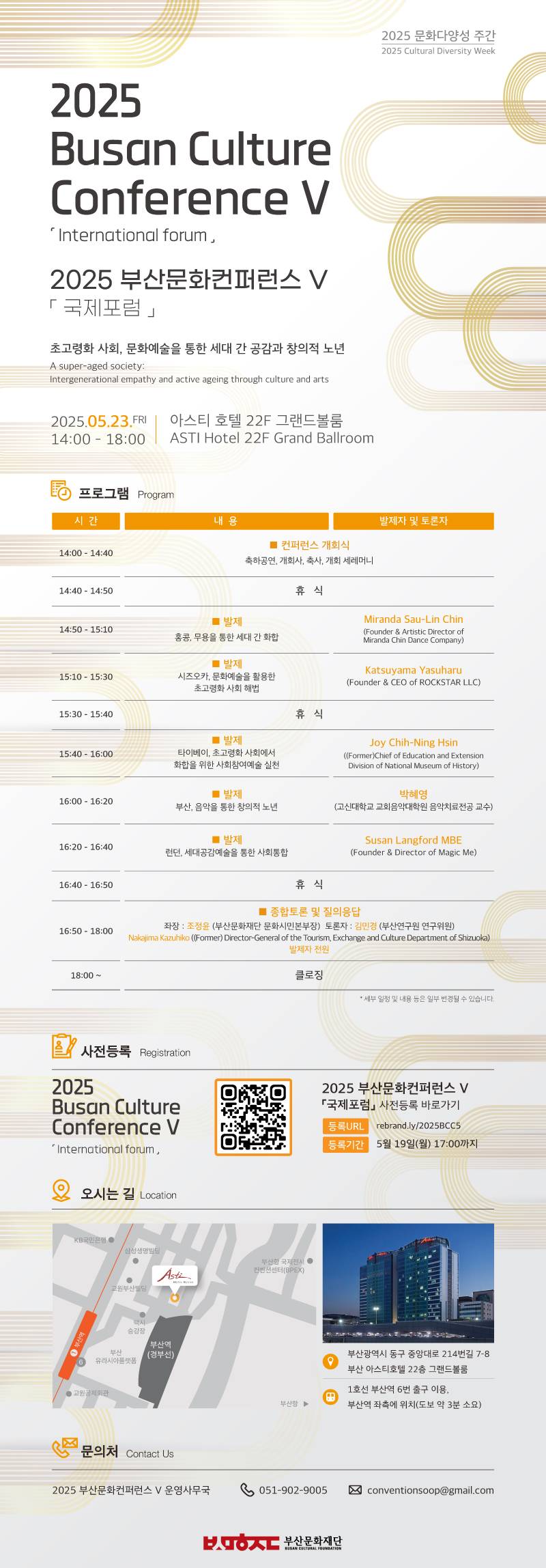 2025 부산문화컨퍼런스Ⅴ 「국제포럼」