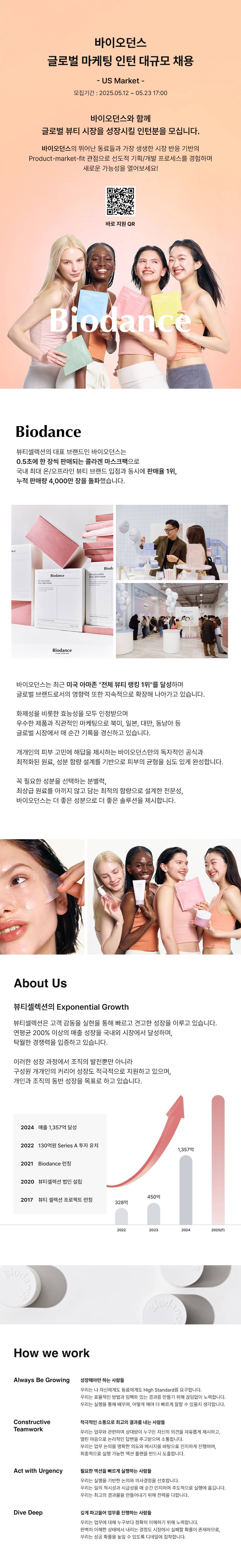 [바이오던스] 글로벌 마케팅 인턴 대규모 채용(US Market)