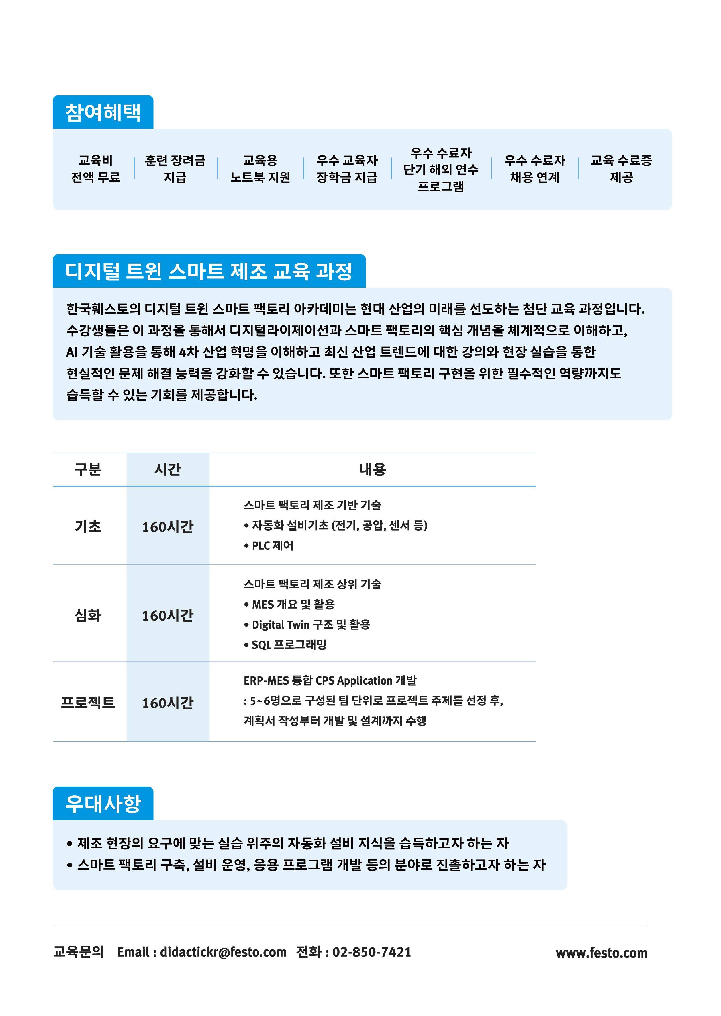 [한국훼스토] 디지털 트윈 스마트 팩토리 아카데미 5기