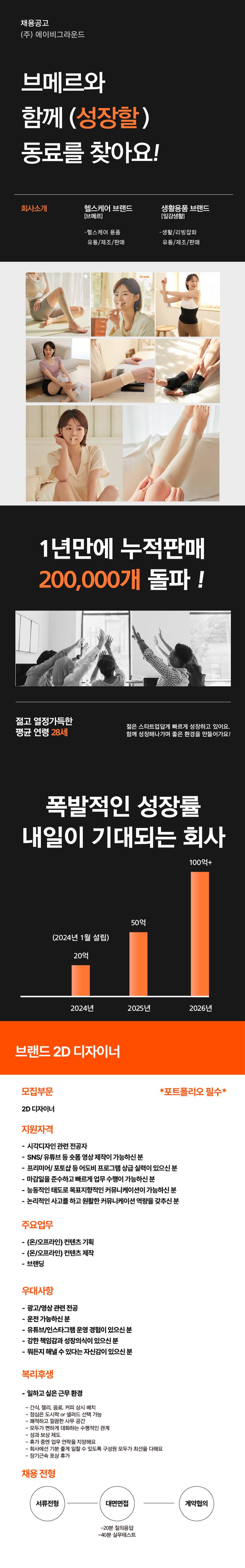 [브메르] 헬스케어 브랜드 2D 디자이너 모집