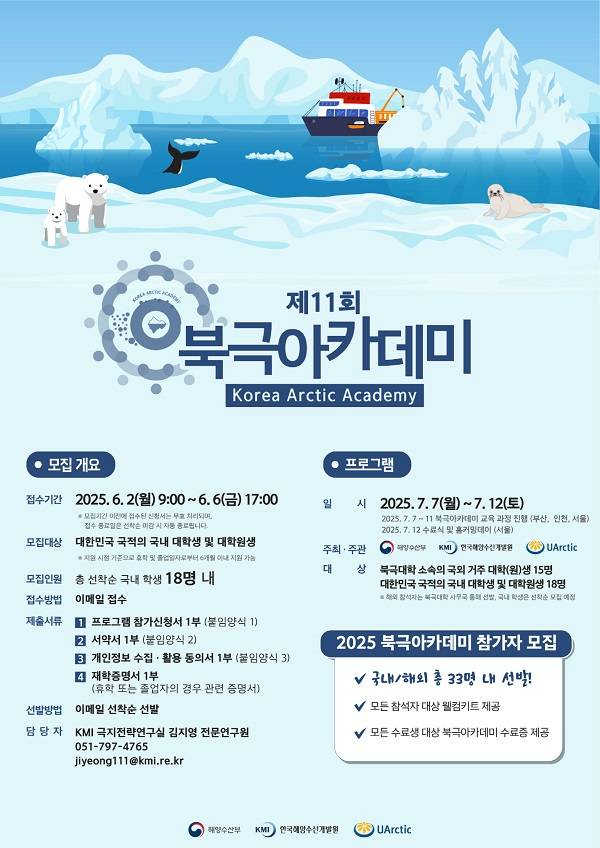 2025년도「제11회 북극아카데미」참가자 모집