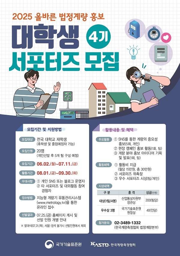 2025 올바른 법정계량 홍보 대학생 서포터즈 4기