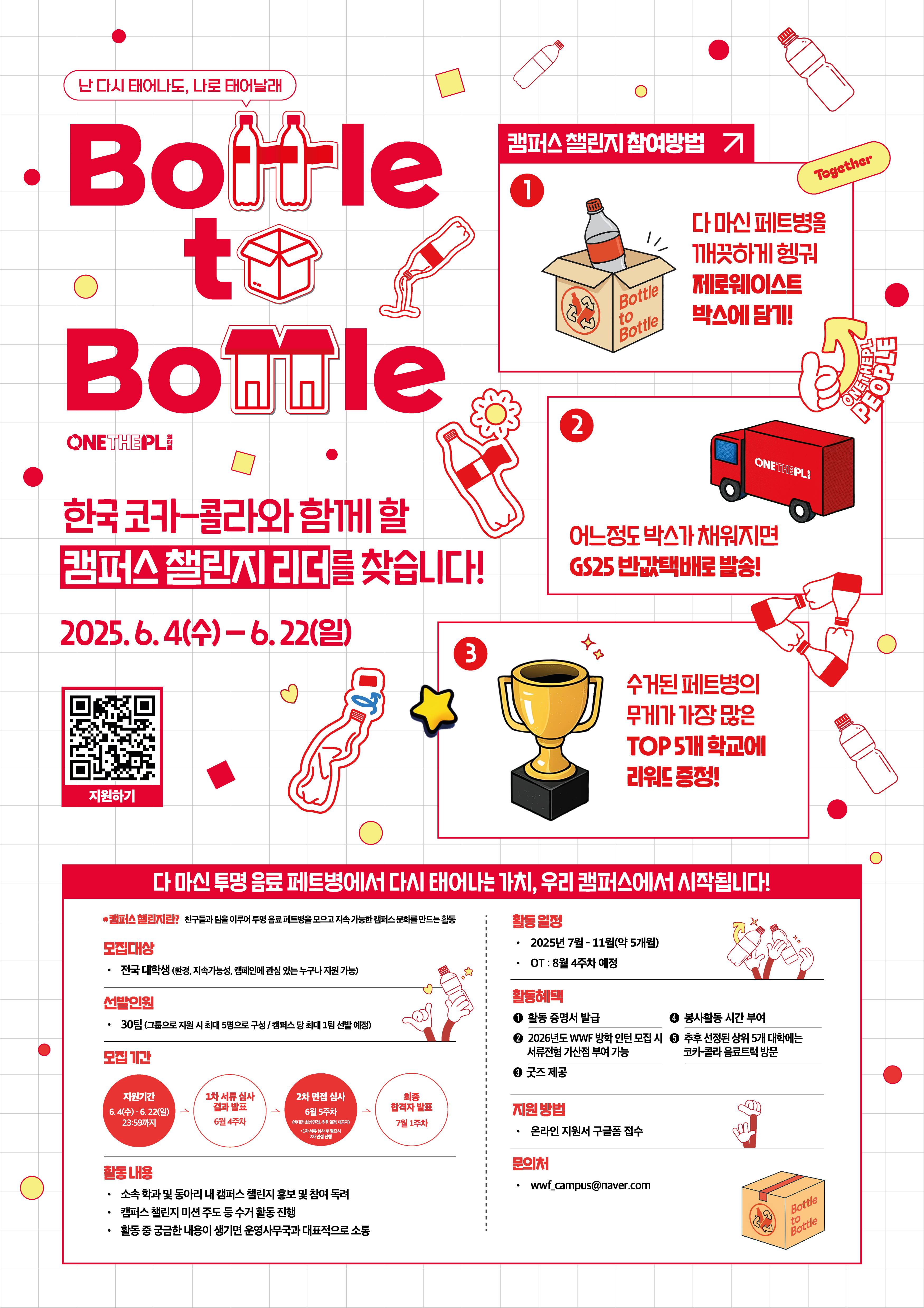 [한국 코카-콜라] 원더플 챌린지 시즌 6 캠퍼스 리더 모집