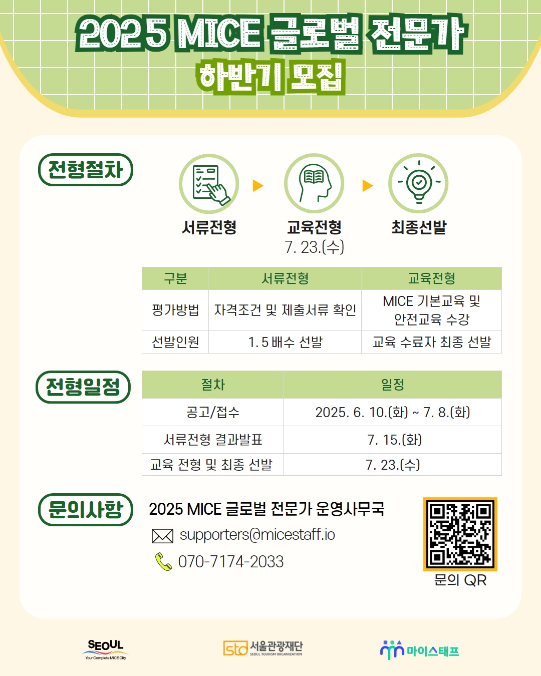 서울관광재단 <2025 서울 MICE 글로벌 전문가> 서포터즈 모집 안내