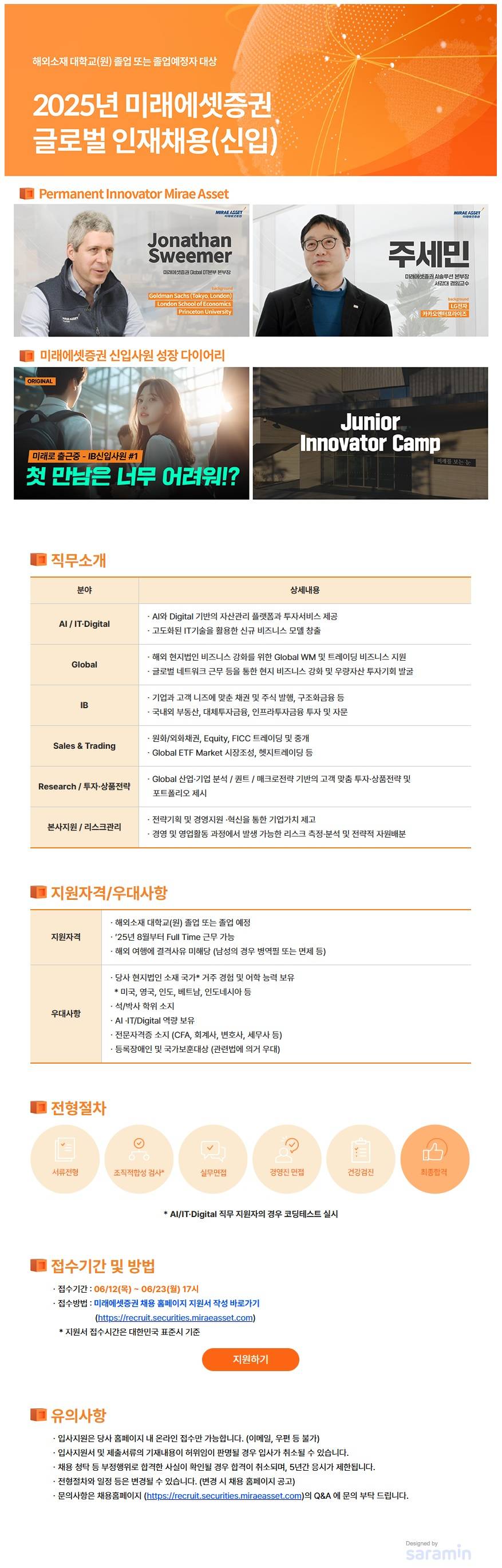 [미래에셋증권] 2025년 글로벌 인재채용(신입)