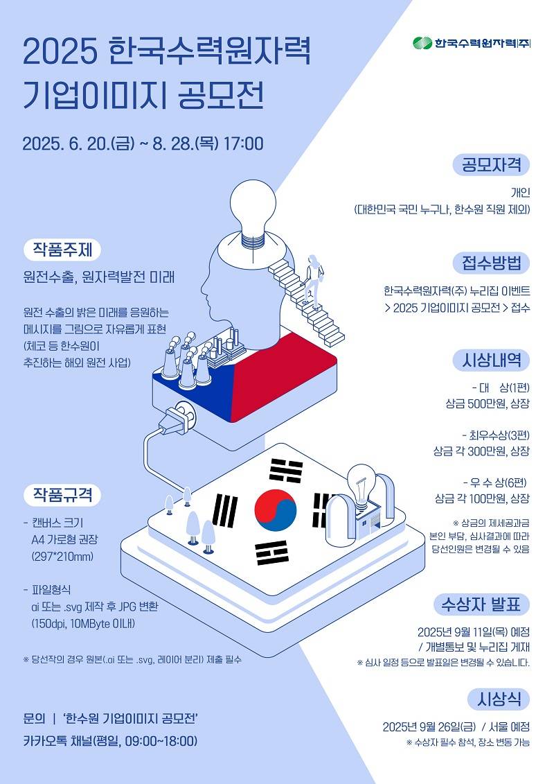 2025 한국수력원자력 기업이미지 공모전