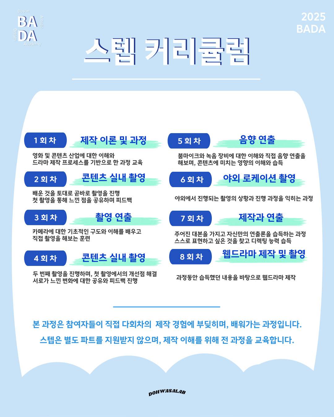 웹콘텐츠 제작 동아리 BADA 모집