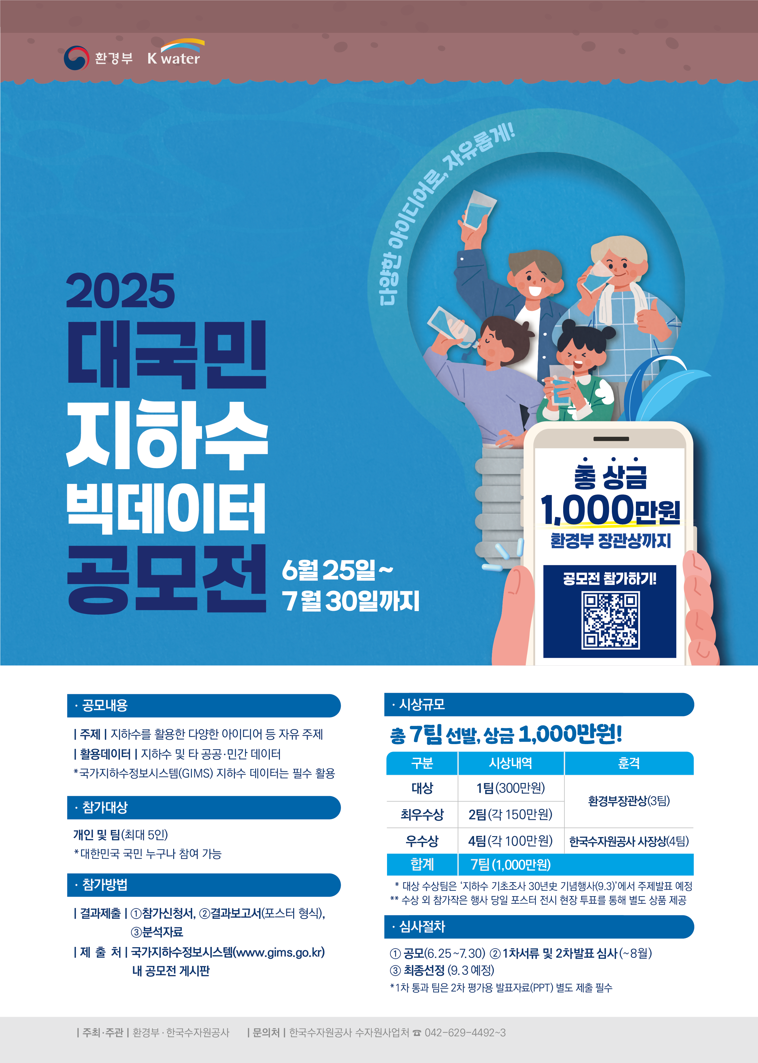 2025 대국민 지하수 빅데이터 공모전