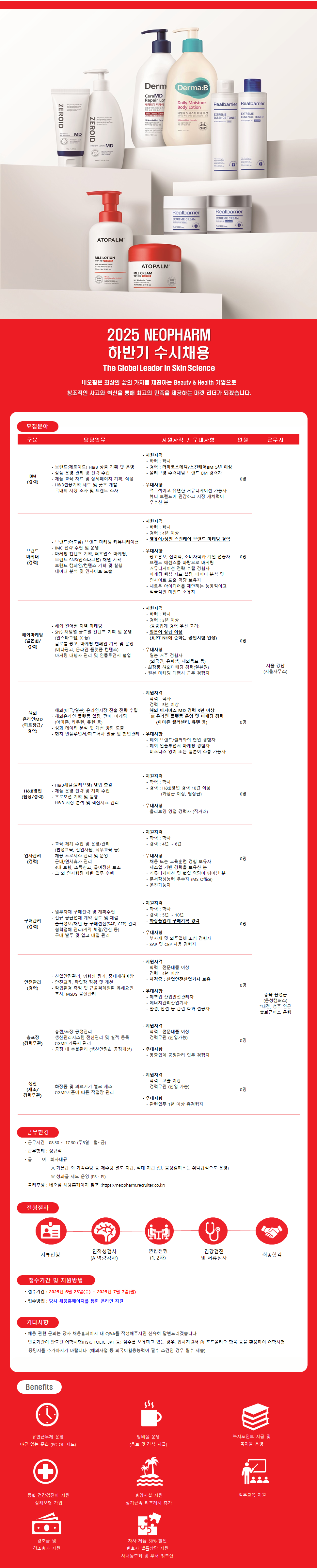 [네오팜] 2025년 하반기 수시채용