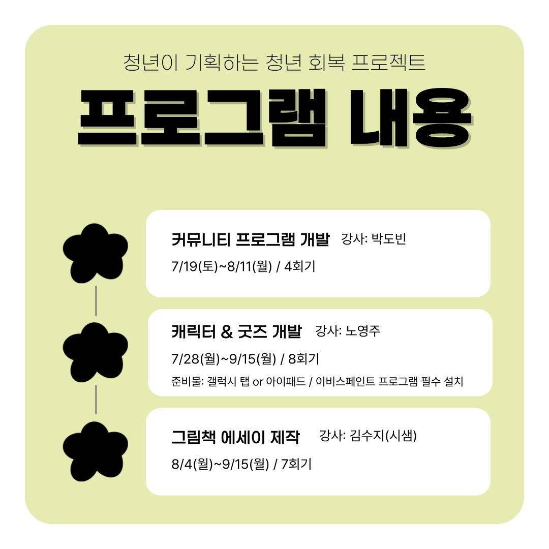 [마포청년창업취업지원센터 나루] 청년 회복 프로젝트 『고립을 넘어 연결로』 청년기획단 모집