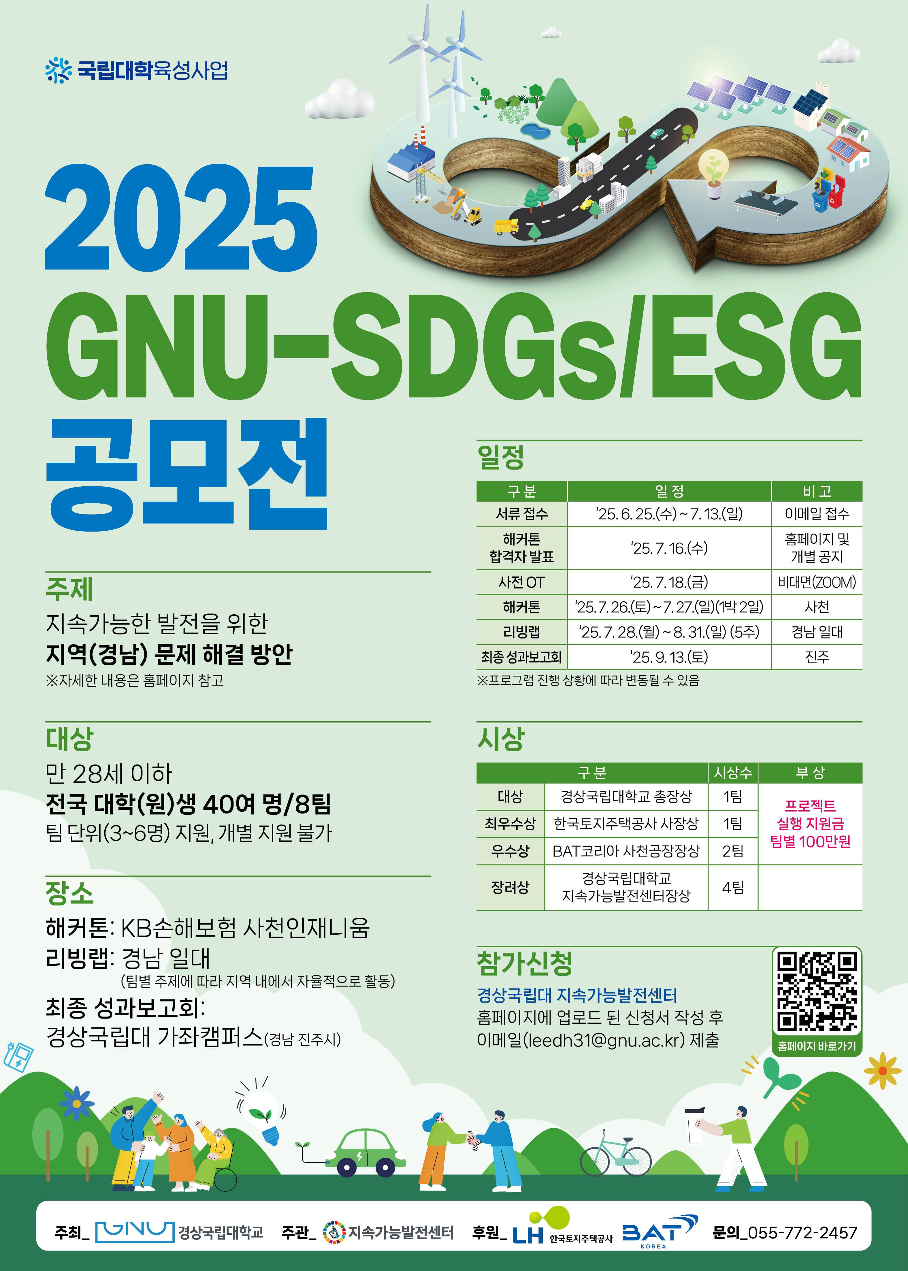 2025 GNU-SDGs/ESG 공모전 참가자 모집