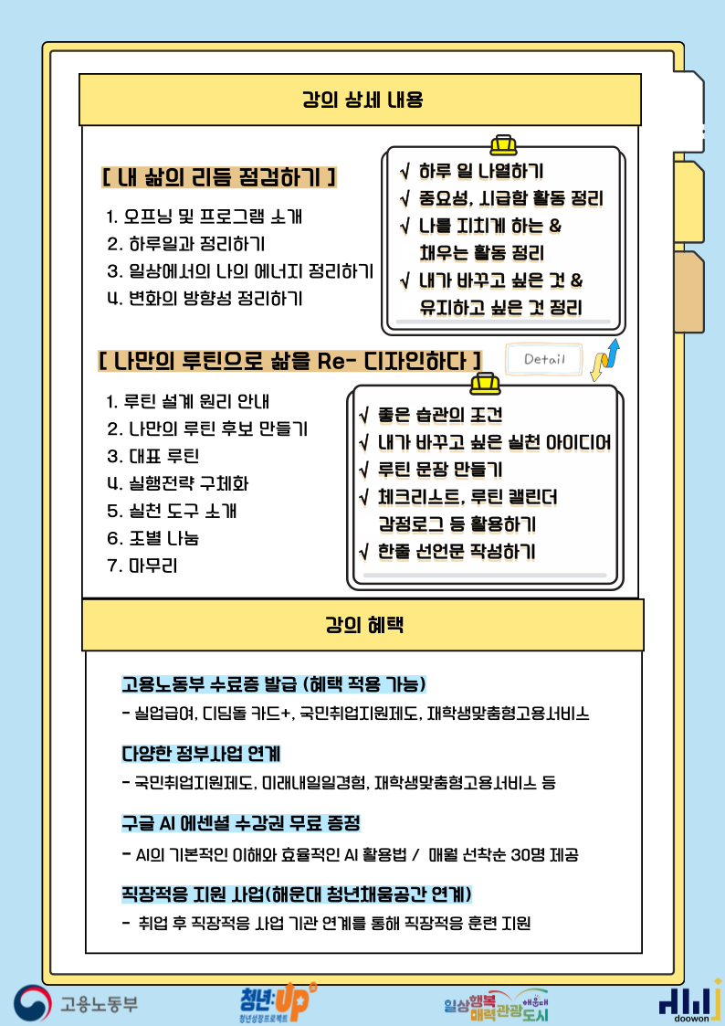 내 삶의 리듬을 되찾는 습관 리셋 워크숍