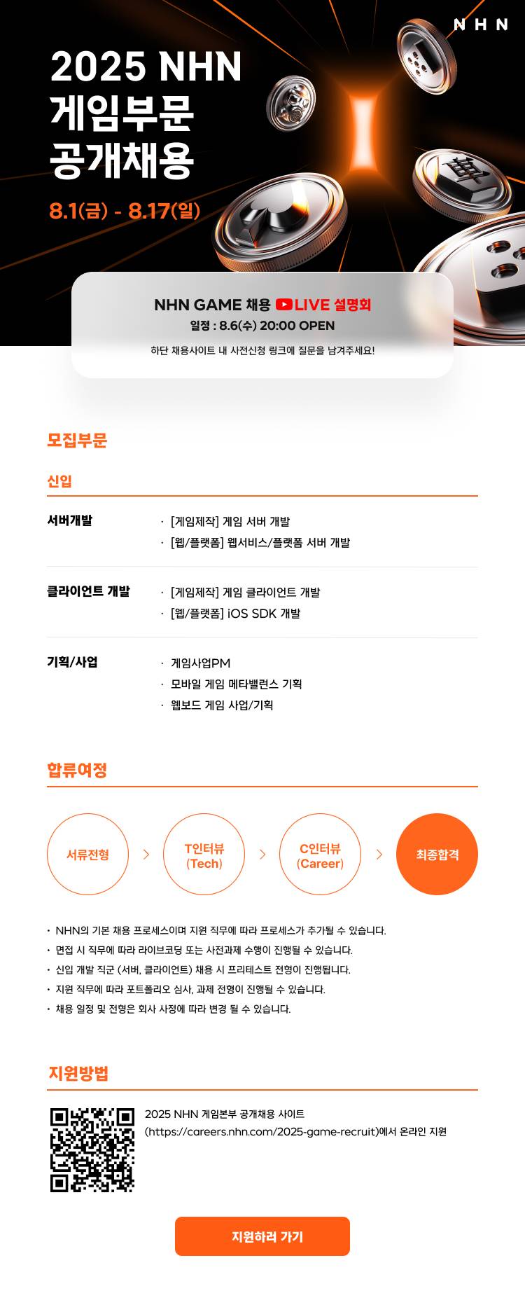 2025 NHN 게임부문 공개채용