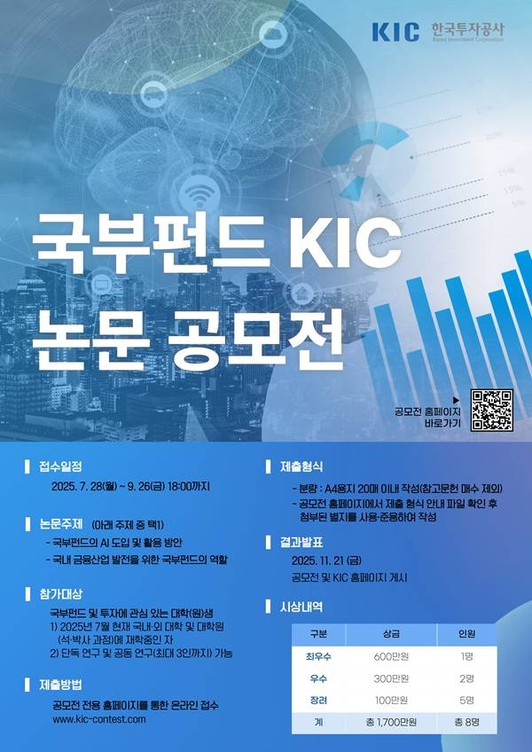 [한국투자공사] 국부펀드 KIC, 논문 공모전