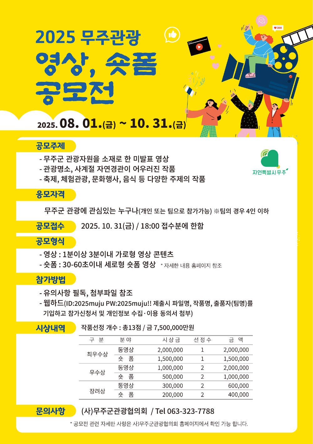 2025 무주관광 영상, 숏폼 공모전