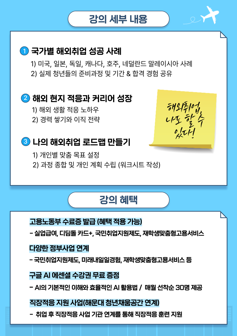 해외취업의 첫걸음 part2. '해외취업 성공 사례 & 나만의 로드맵 완성