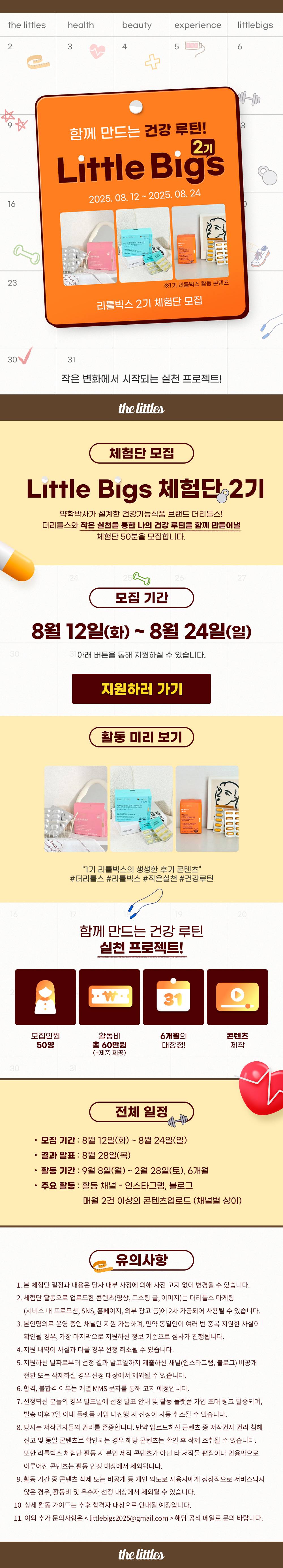 [더리틀스] 더리틀스 체험단 '리틀빅스' 2기 모집