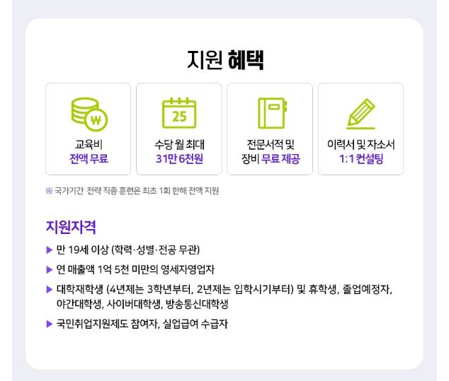 [국기/전액무료]스프링(Spring) 백엔드 개발&AWS 배포(B)(~9/12)