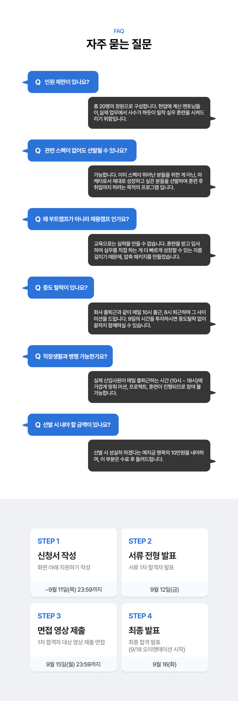 [퍼널먼스] 채용 패키지 4기: 9일 후 마케터로 채용