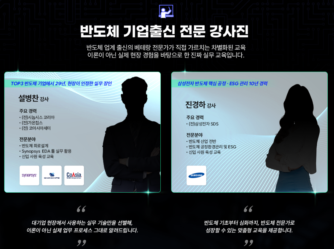 EDA 소프트웨어 ( Synopsys )를 활용한 반도체 설계 디자인 취업과정
