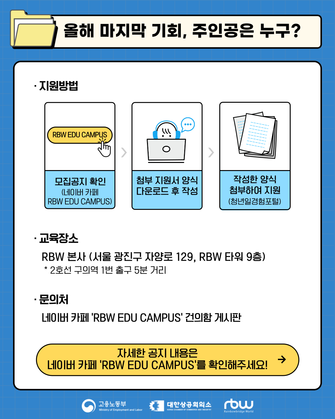 [RBW] 2025 RBW 엔터비즈니스 마스터 클래스 3기 모집 공고 (~25.09.21)