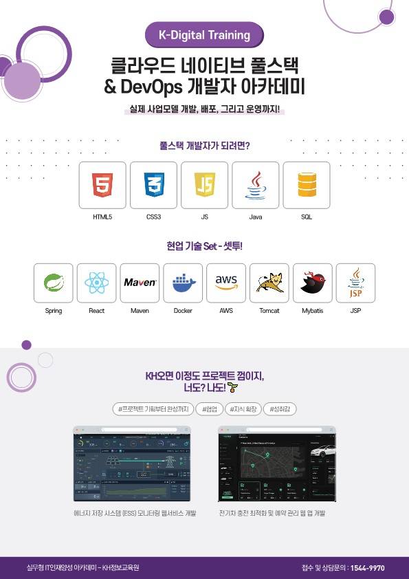[KH정보교육원] 클라우드 네이티브 풀스택 & DevOps 개발자 아카데미 (KDT) 1회차